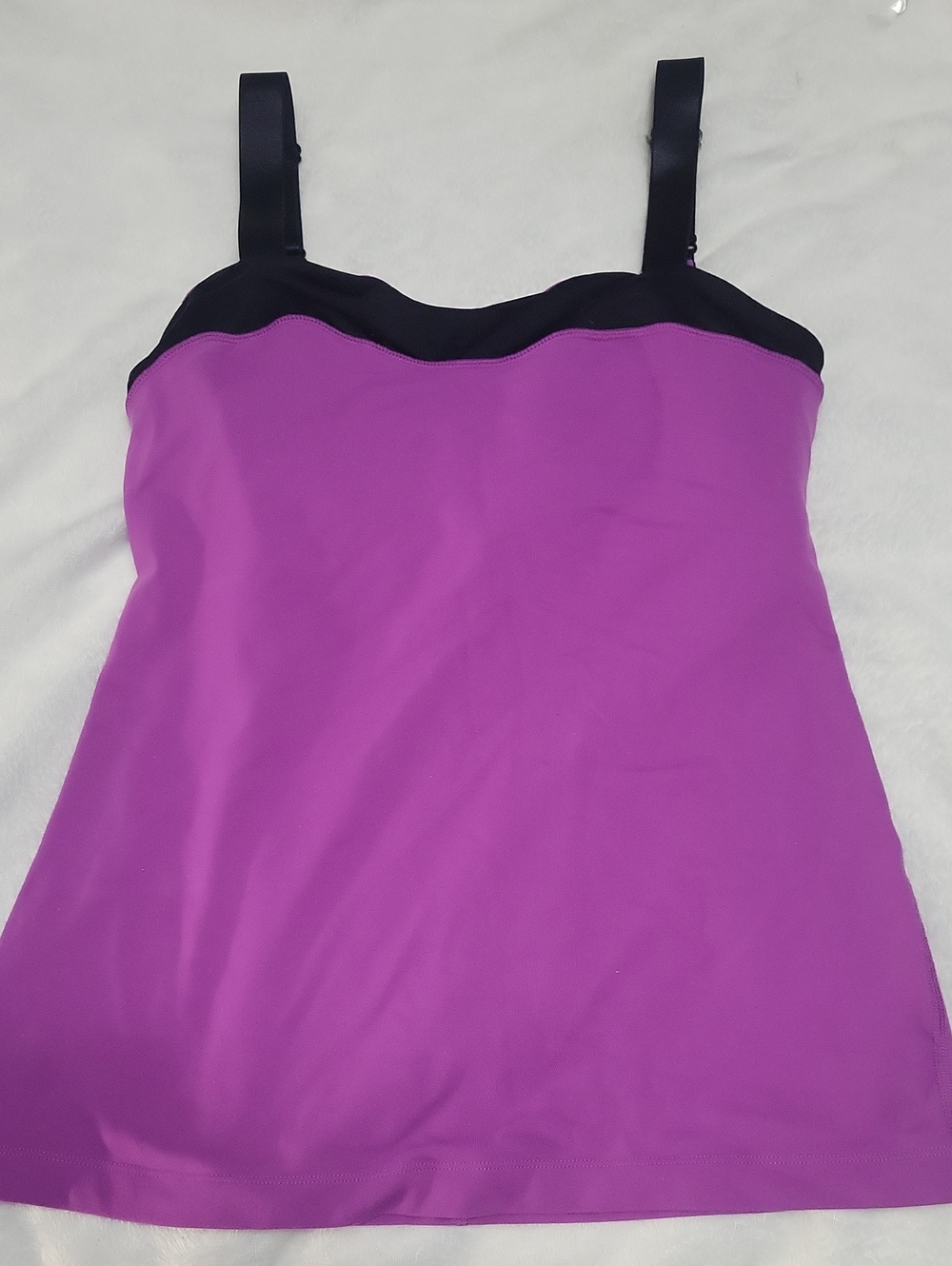 Vintage Lululemon Size 8 Spin It to Win It Tank Top - Purple/Black